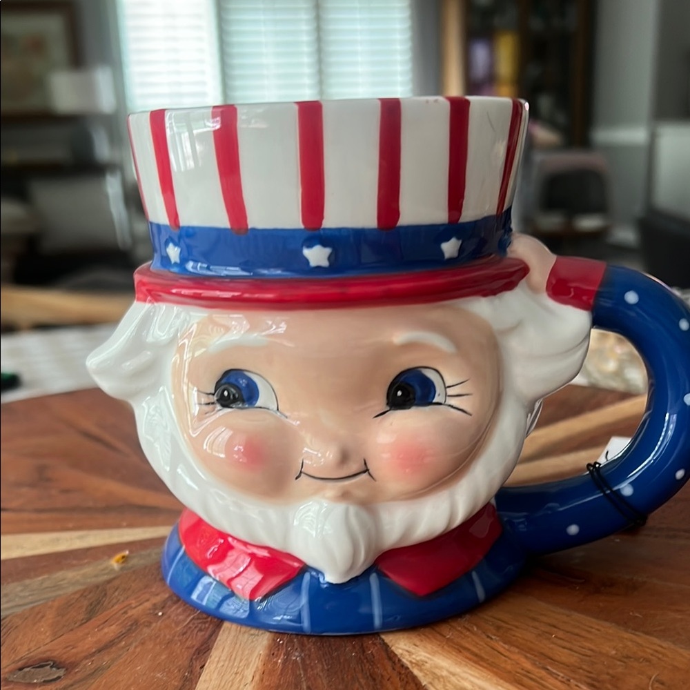Johanna Parker Carnival Cottage Uncle Sam Patriotic Mug
